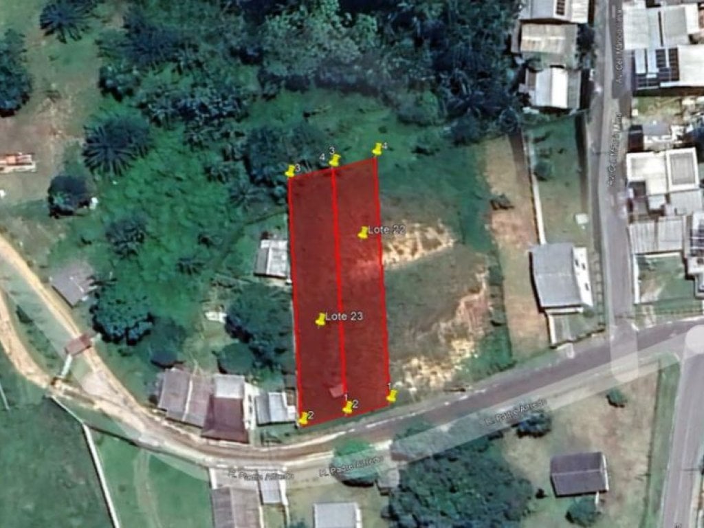 Terreno 1.200 m² - Cruzeiro do Sul-AC - Rua Padre Alfredo Nuss - Lts. 22 e 23 da Qd. 41-J - Aeroporto Velho